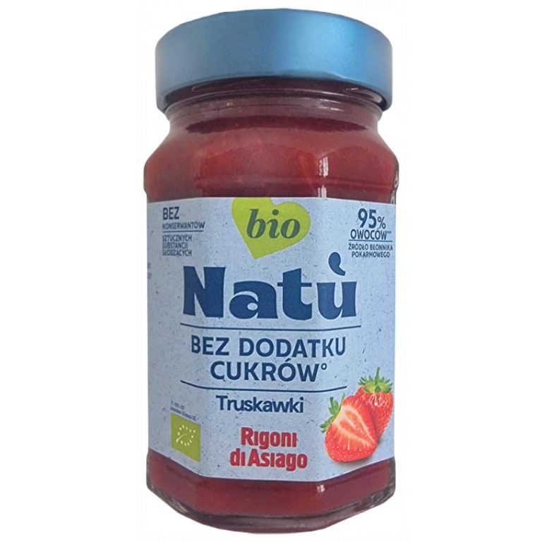 MUS Z TRUSKAWKI BEZ DODATKU CUKRU BIO 240 g - RIGONI DI ASIAGO