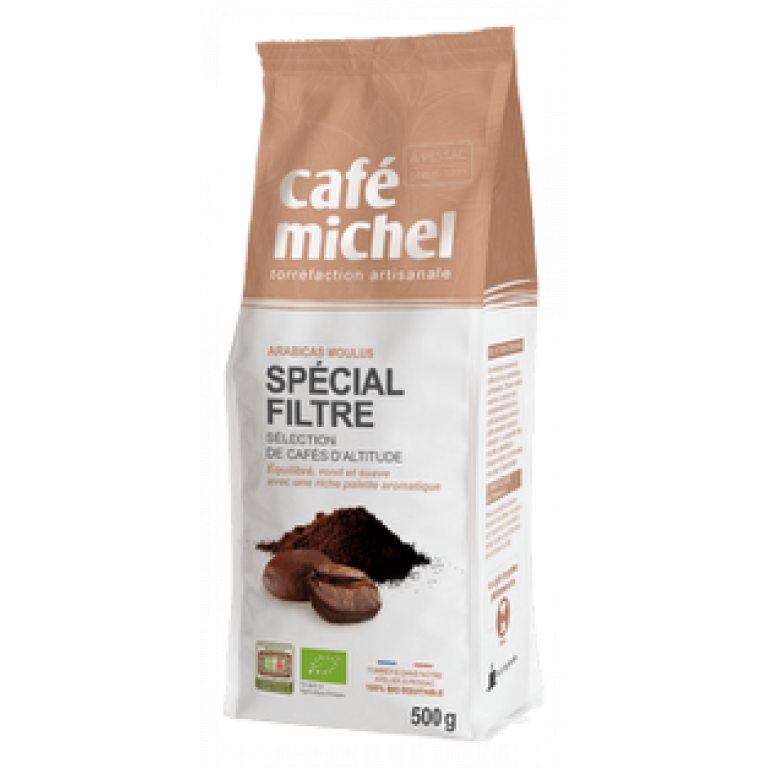 KAWA MIELONA ARABICA 100 % DO PARZENIA W DRIPIE FAIR TRADE BIO 500 g - CAFE MICHEL