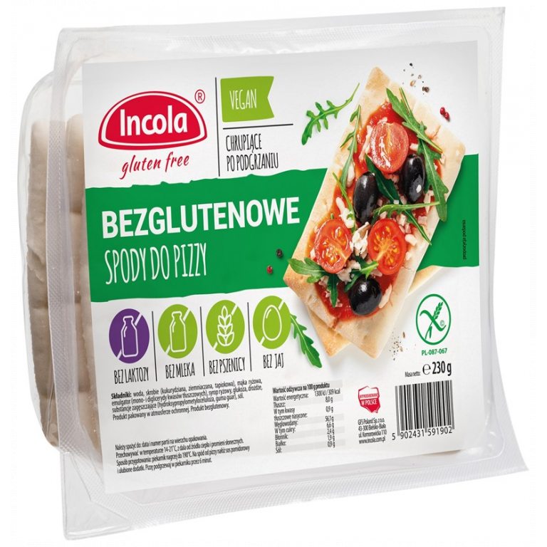 SPODY DO PIZZY BEZGLUTENOWE 230 g - INCOLA