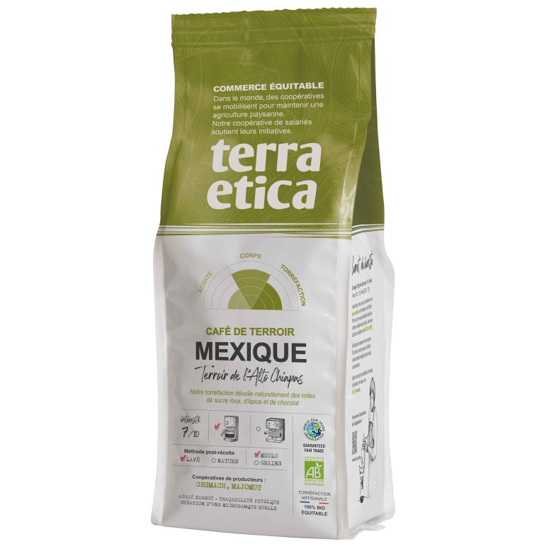 KAWA MIELONA ARABICA 100 % MEKSYK FAIR TRADE BIO 250 g - TERRA ETICA