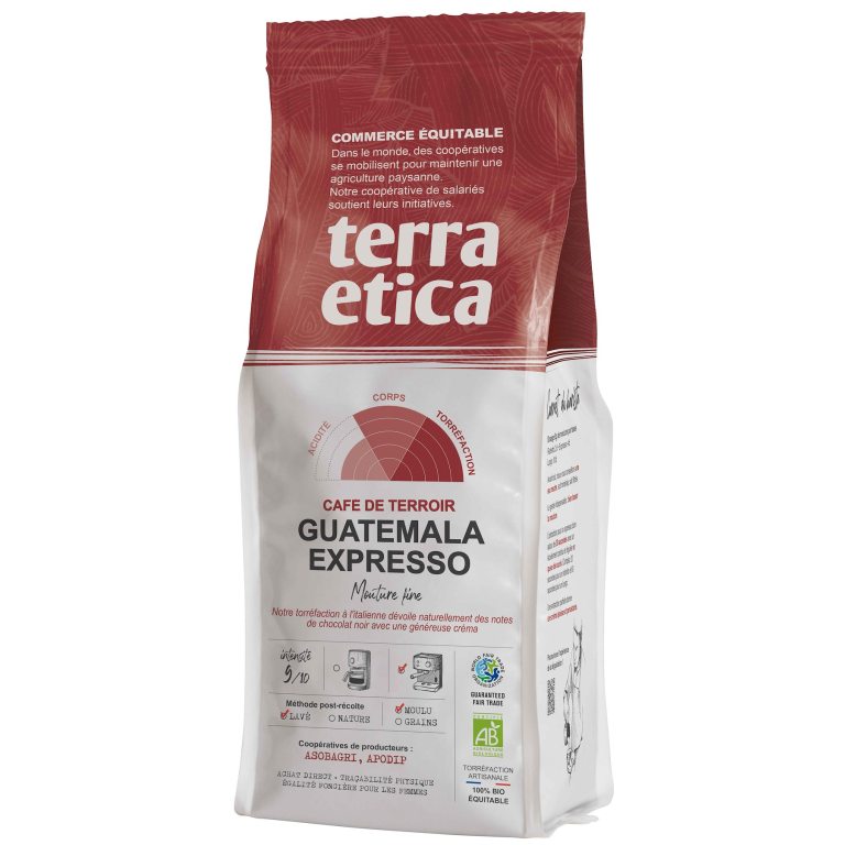 KAWA MIELONA ARABICA 100 % ESPRESSO GWATEMALA FAIR TRADE BIO 250 g - TERRA ETICA