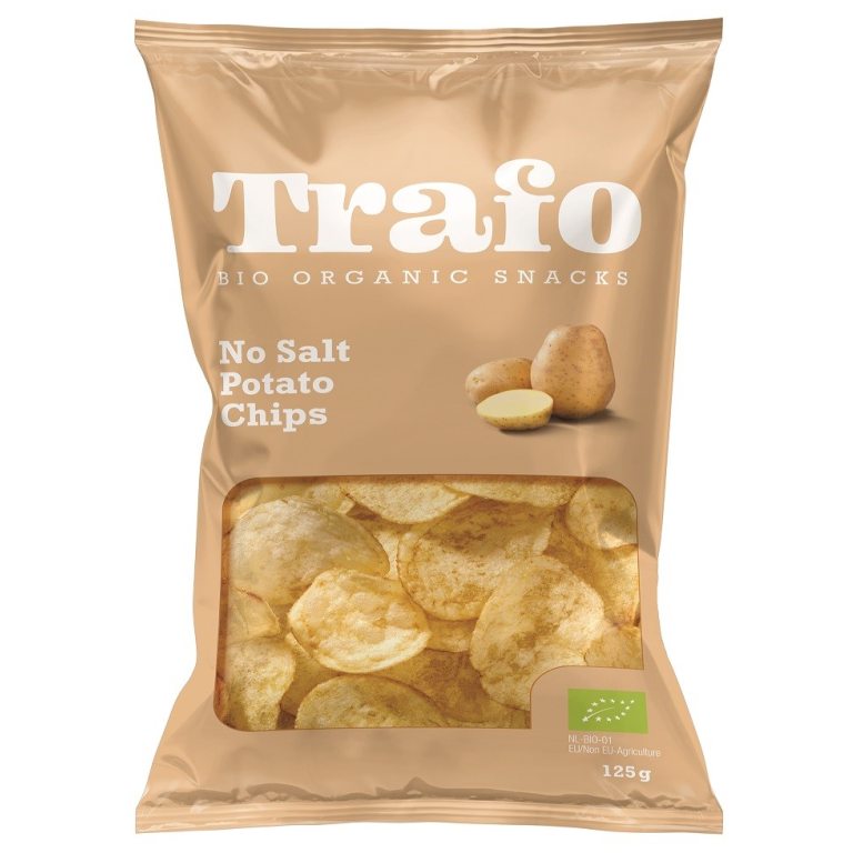 CHIPSY ZIEMNIACZANE NATURALNE BEZ DODATKU SOLI BIO 125 g - TRAFO