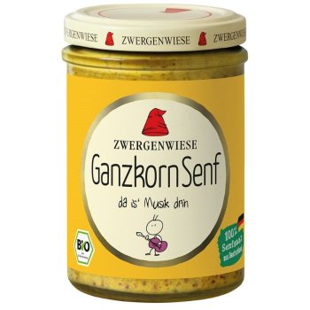 MUSZTARDA FRANCUSKA BEZGLUTENOWA BIO 160 ml - ZWERGENWIESE