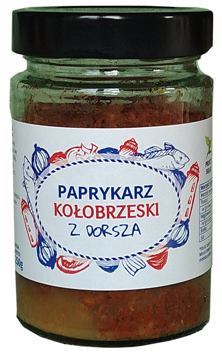 PAPRYKARZ KOŁOBRZESKI Z DORSZA 250 g - KUTER FISH