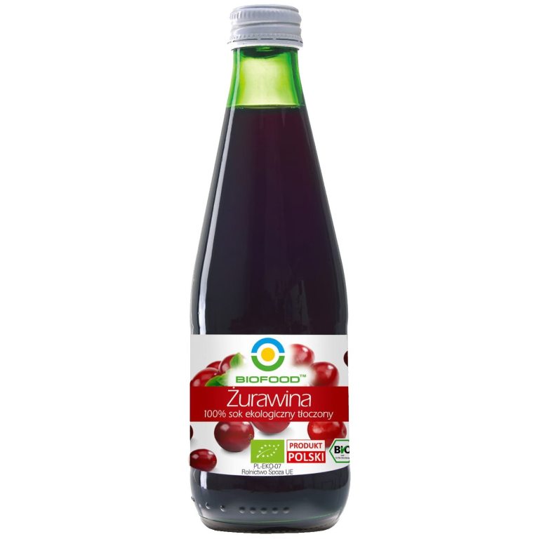 SOK Z ŻURAWINY NFC BEZGLUTENOWY BIO 300 ml - BIOFOOD