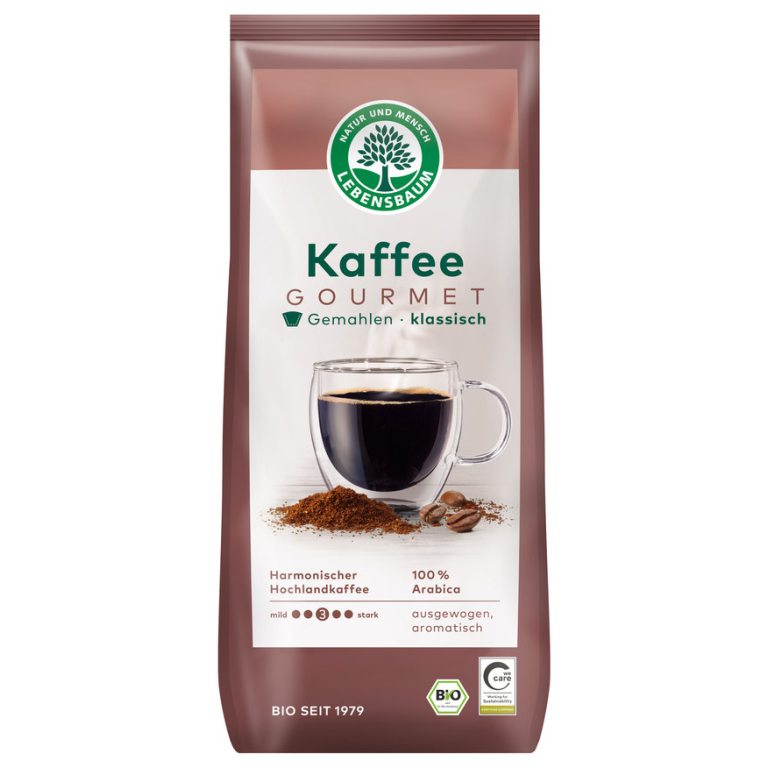 KAWA MIELONA ARABICA 100 % KLASYCZNA BIO 500 g - LEBENSBAUM
