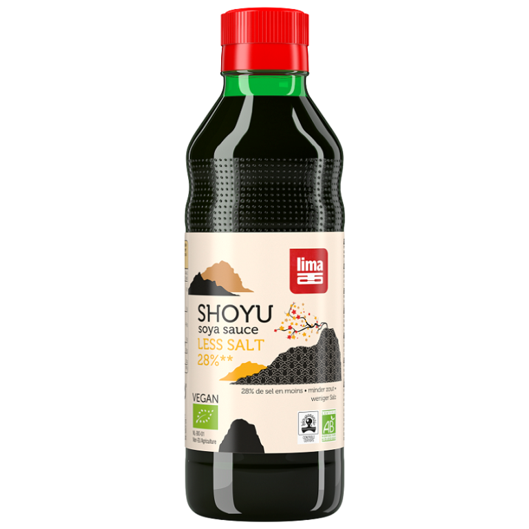 SOS SOJOWY SHOYU 28 % MNIEJ SOLI BIO 250 ml - LIMA