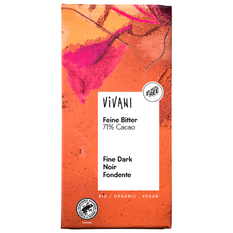 CZEKOLADA GORZKA 71 % BIO 100 g - VIVANI