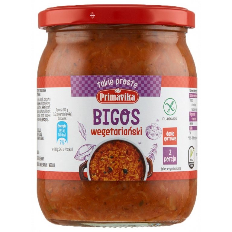 BIGOS WEGAŃSKI BEZGLUTENOWY 480 g - PRIMAVIKA