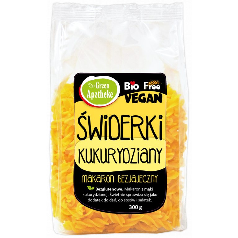 MAKARON (KUKURYDZIANY) ŚWIDERKI FUSILLI BEZGLUTENOWY BIO 300 g - APOTHEKE