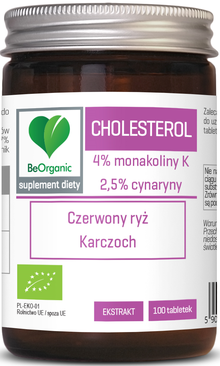 TABLETKI NA PRAWIDŁOWY POZIOM CHOLESTEROLU (CZERWONY RYŻ