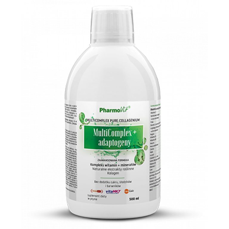 SUPLEMENT DIETY MULTICOMPLEX + ADAPTOGENY W PŁYNIE BEZGLUTENOWY 500 ml - PHARMOVIT