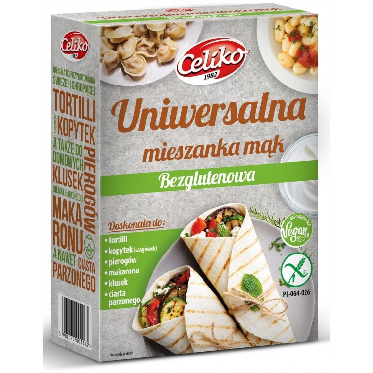 MIESZANKA MĄK UNIWERSALNA BEZGLUTENOWA 200 g - CELIKO