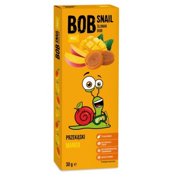 PRZEKĄSKA ROLL MANGO BEZ DODATKU CUKRU BEZGLUTENOWA 30 g - BOB SNAIL