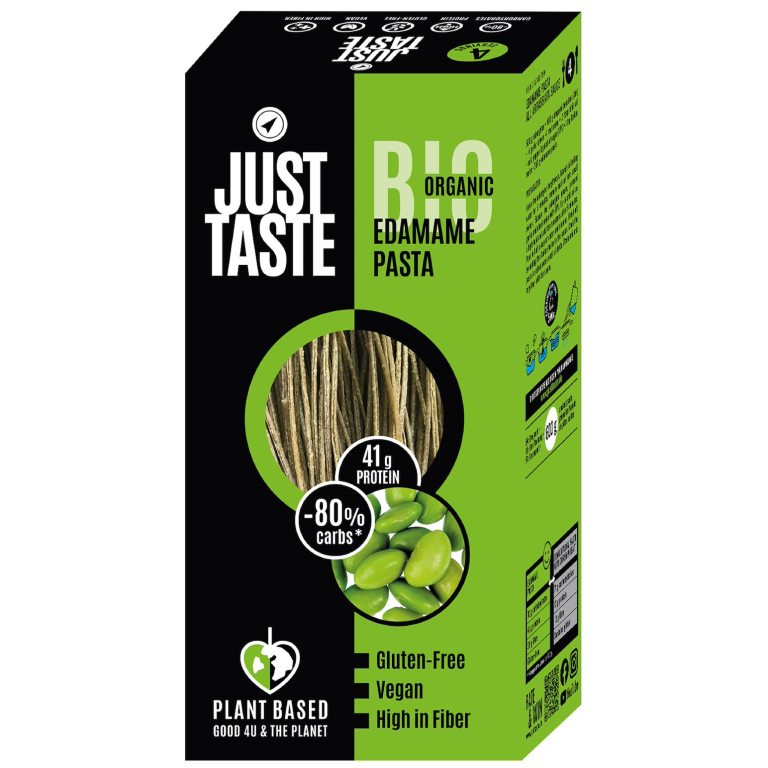 MAKARON PROTEINOWY (Z SOI EDAMAME) SPAGHETTI BEZGLUTENOWY BIO 250 g - JUST TASTE