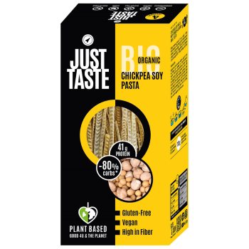 MAKARON PROTEINOWY (Z SOI I CIECIERZYCY) SPAGHETTI BEZGLUTENOWY BIO 250 g - JUST TASTE