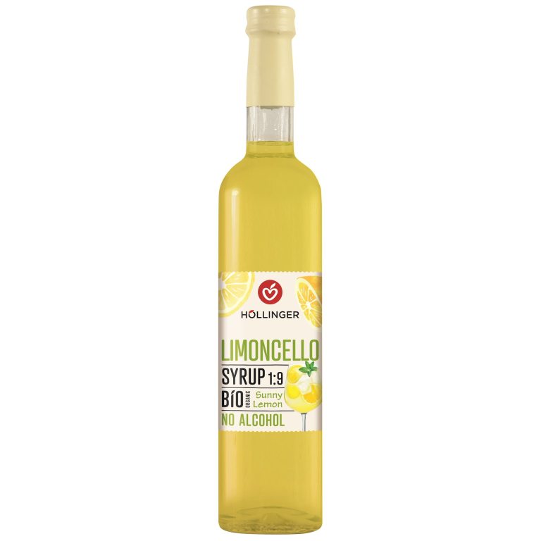 SYROP DO DRINKÓW I KOKTAJLI LIMONCELLO BIO 500 ml - HOLLINGER