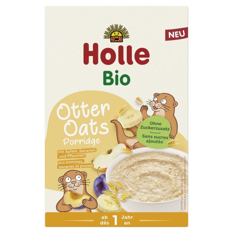 OWSIANKOWA WYDRA BANAN - ŚLIWKA - JABŁKO BEZ DODATKU CUKRÓW OD 1 ROKU BIO 200 g - HOLLE