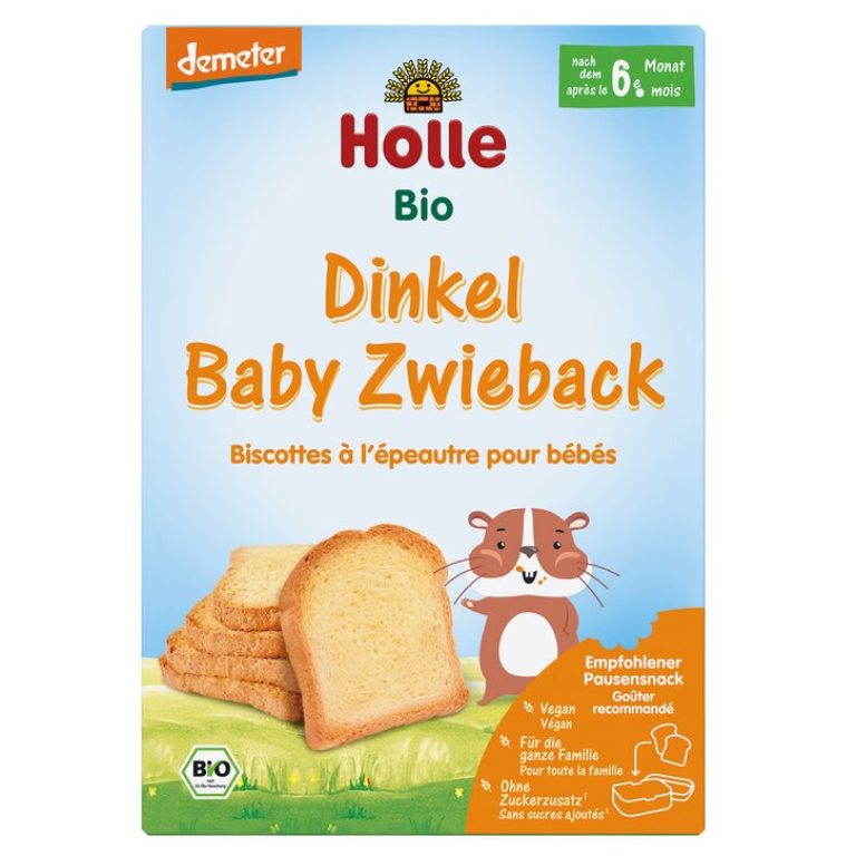 SUCHARKI ORKISZOWE PO 6 MIESIĄCU DEMETER BIO (2 x 100 g) 200 g - HOLLE