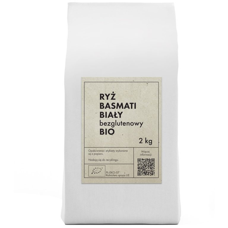 RYŻ BASMATI BIAŁY BEZGLUTENOWY BIO 2 kg - THE PLANET