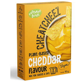 MIESZANKA NA WEGAŃSKI SOS LUB DIP O SMAKU SERA CHEDDAR BEZGLUTENOWY 72 g - CULTURED FOODS
