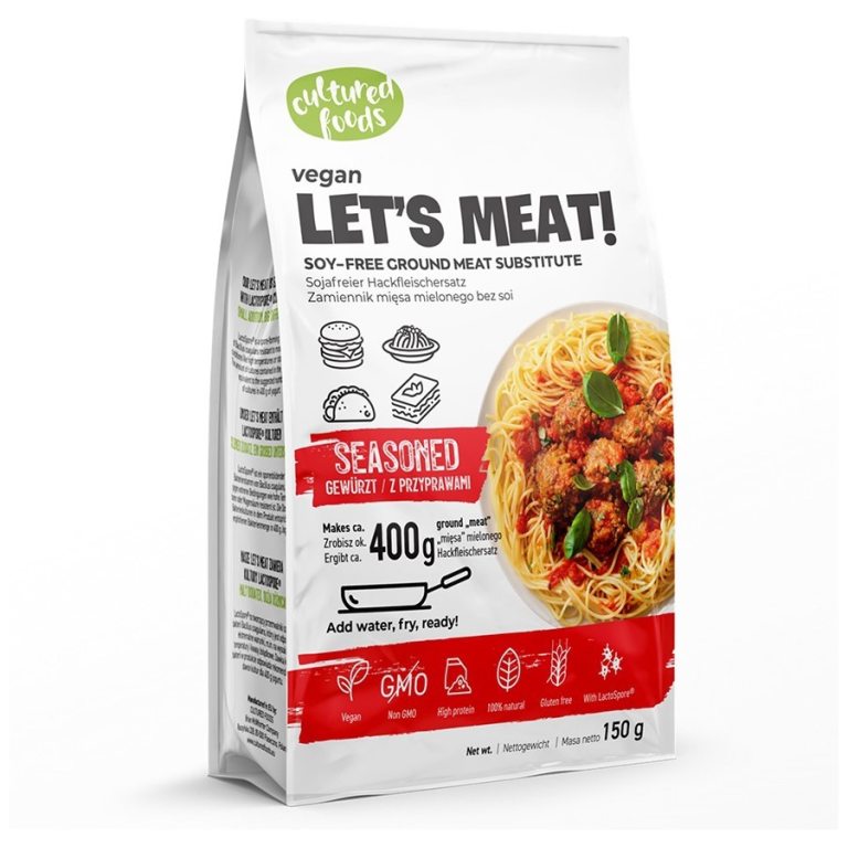 ZAMIENNIK MIĘSA MIELONEGO Z PRZYPRAWAMI BEZGLUTENOWY 150 g - CULTURED FOODS