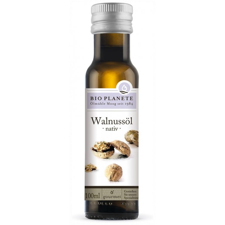OLEJ Z ORZECHÓW WŁOSKICH TŁOCZONY NA ZIMNO BIO 100 ml - BIO PLANETE