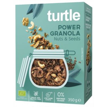 GRANOLA ORZECHY - NASIONA BEZGLUTENOWA BIO 350 g - TURTLE