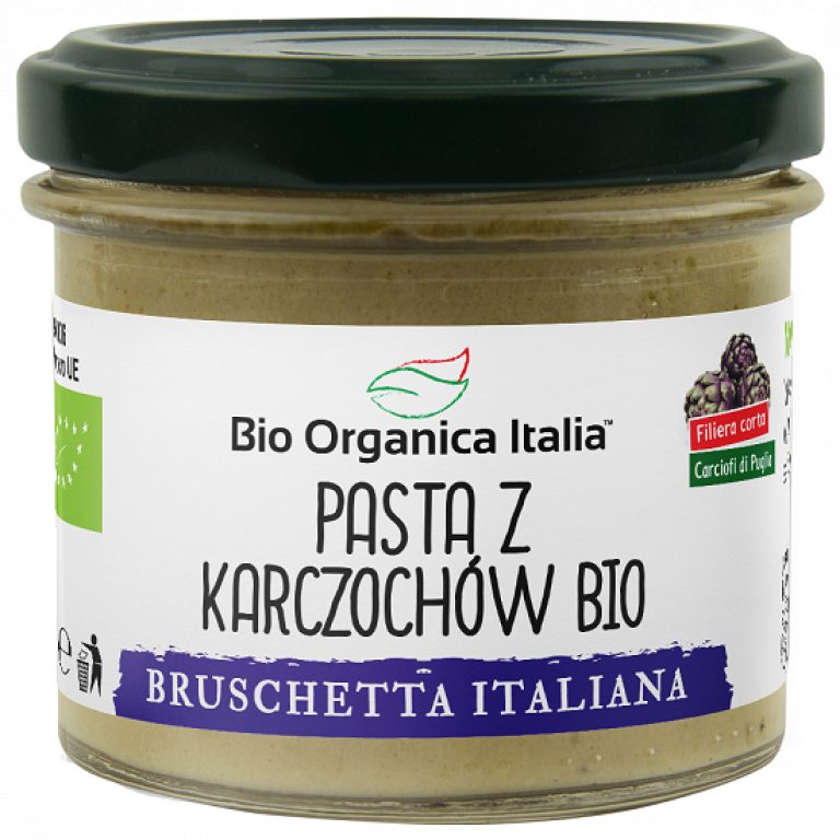 PASTA Z KARCZOCHÓW (BRUSCHETTA) BIO 100 g - BIO ORGANICA ITALIA