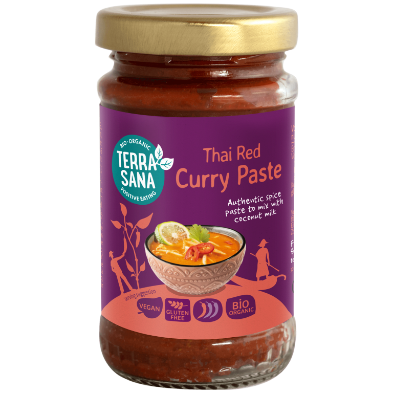 PASTA TAJSKA CZERWONE CURRY BIO 120 g - TERRASANA