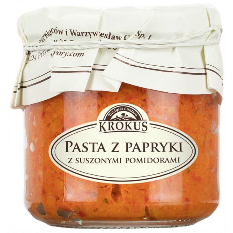 PASTA Z PAPRYKI Z SUSZONYMI POMIDORAMI BEZGLUTENOWA 180 g - KROKUS