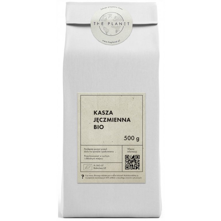 KASZA JĘCZMIENNA BIO 500 g - THE PLANET