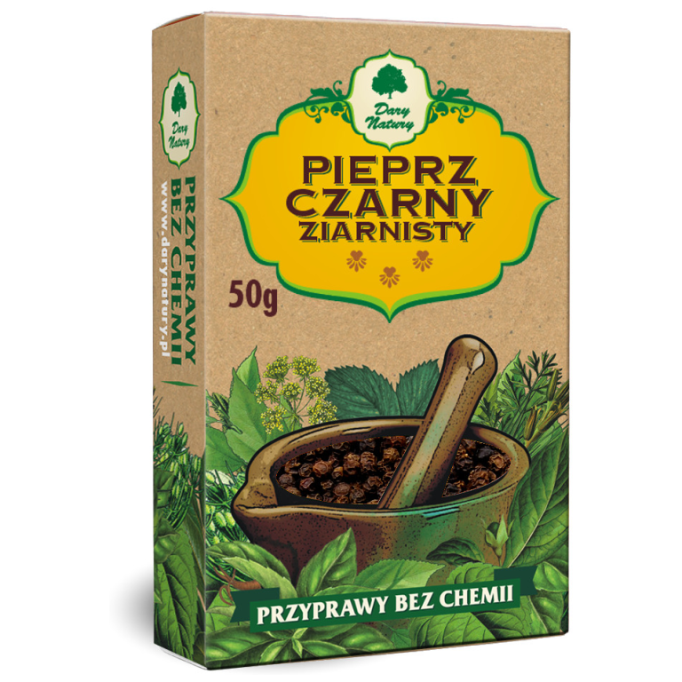 PIEPRZ CZARNY ZIARNISTY 50 g - DARY NATURY