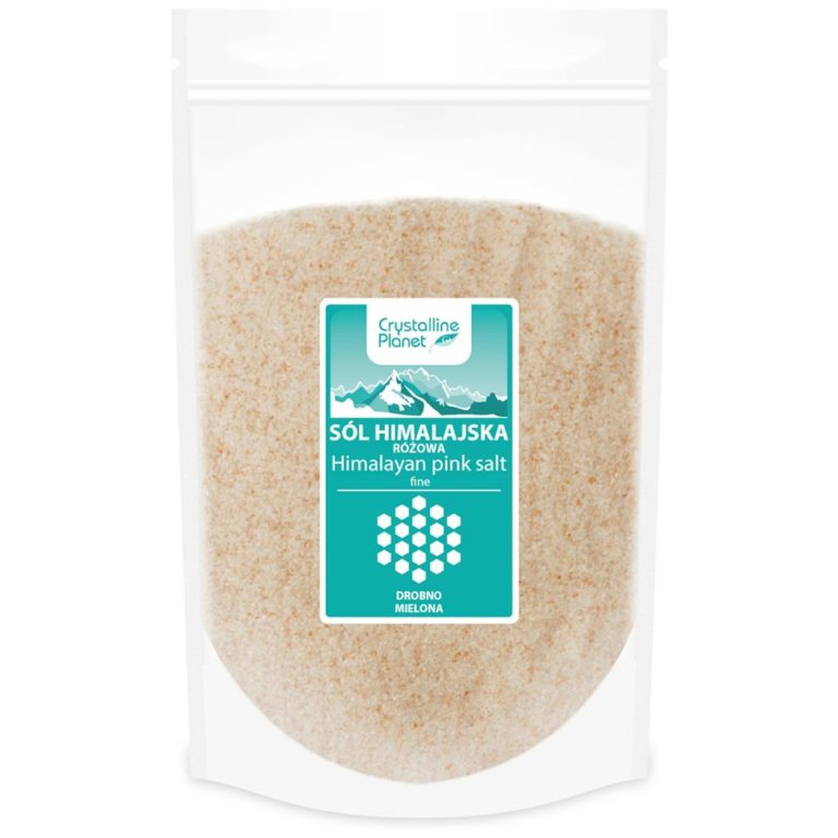 SÓL HIMALAJSKA RÓŻOWA DROBNO MIELONA 1 kg - CRYSTALLINE PLANET