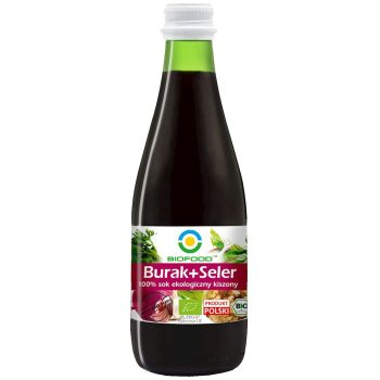 SOK Z BURAKÓW I SELERÓW KISZONYCH NFC BEZGLUTENOWY BIO 300 ml - BIOFOOD