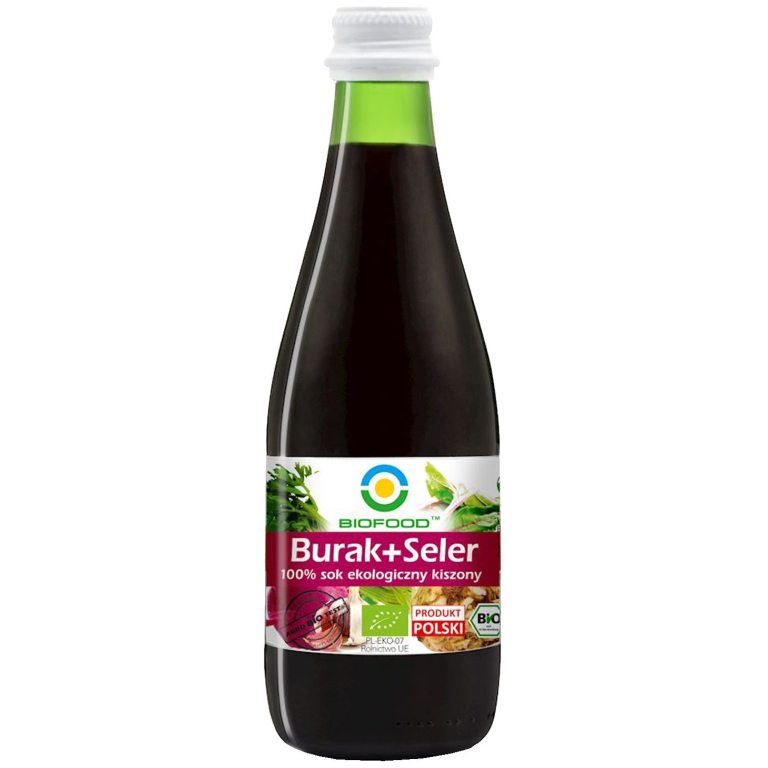 SOK Z BURAKÓW I SELERÓW KISZONYCH NFC BEZGLUTENOWY BIO 300 ml - BIOFOOD