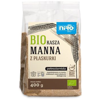 KASZA MANNA Z PŁASKURKI BIO 400 g - NIRO