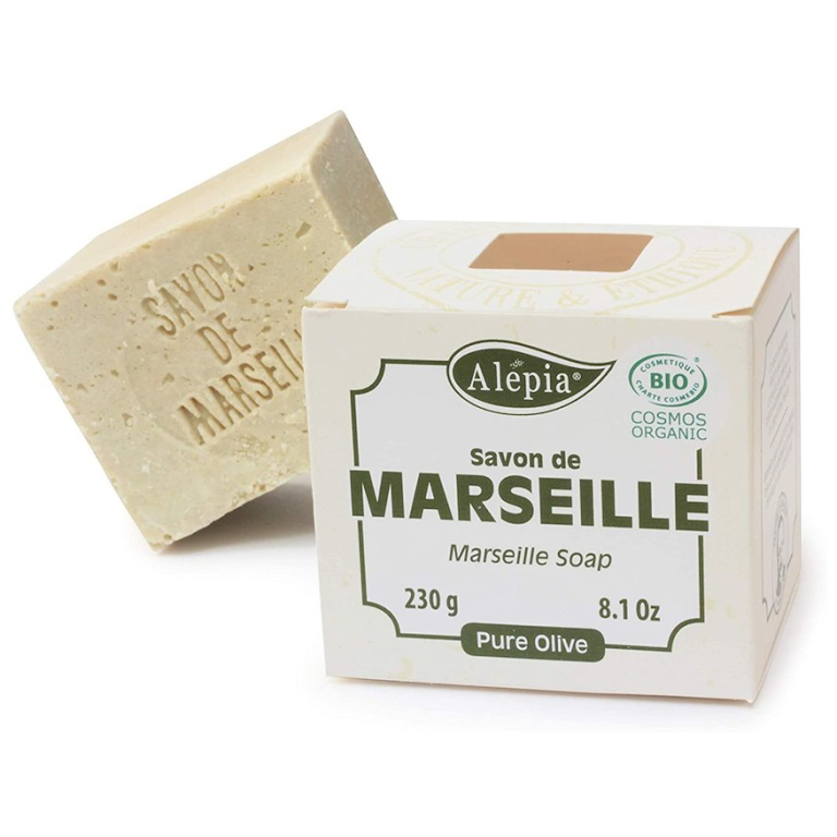 MYDŁO MARSYLSKIE W KOSTCE OLIWKOWE ECO 200 g - ALEPIA