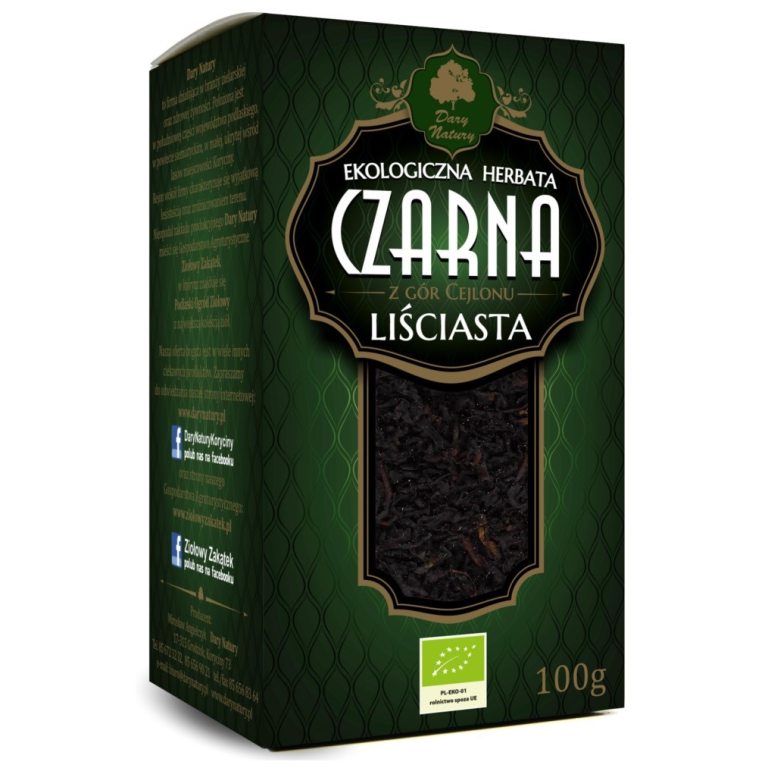 HERBATA CZARNA LIŚCIASTA BIO 100 g - DARY NATURY