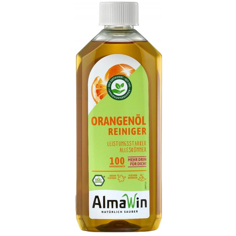 PŁYN CZYSZCZĄCY DO TRUDNYCH ZABRUDZEŃ Z OLEJKIEM POMARAŃCZOWYM (KONCENTRAT) ECO 500 ml – ALMAWIN