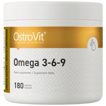 OstroVit Omega 3-6-9 180 caps KWASY TŁUSZCZOWE Olej Rybi Witamina E