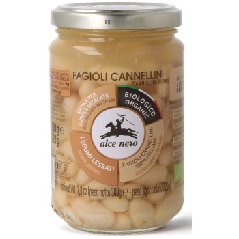 FASOLA CANNELLINI W ZALEWIE BIO 300 g (220 g) (SŁOIK) - ALCE NERO