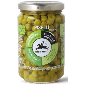 GROSZEK ZIELONY W ZALEWIE BIO 300 g (200 g) (SŁOIK) - ALCE NERO