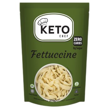 MAKARON (KONJAC) FETTUCCINE BEZGLUTENOWY BIO 270 g (200 g) - KETO CHEF (BETTER THAN FOODS)